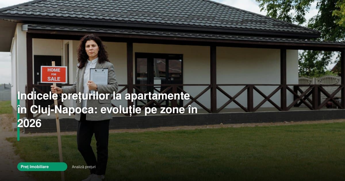 Prețurile apartamentelor din Cluj urcă diferit pe zone în 2026