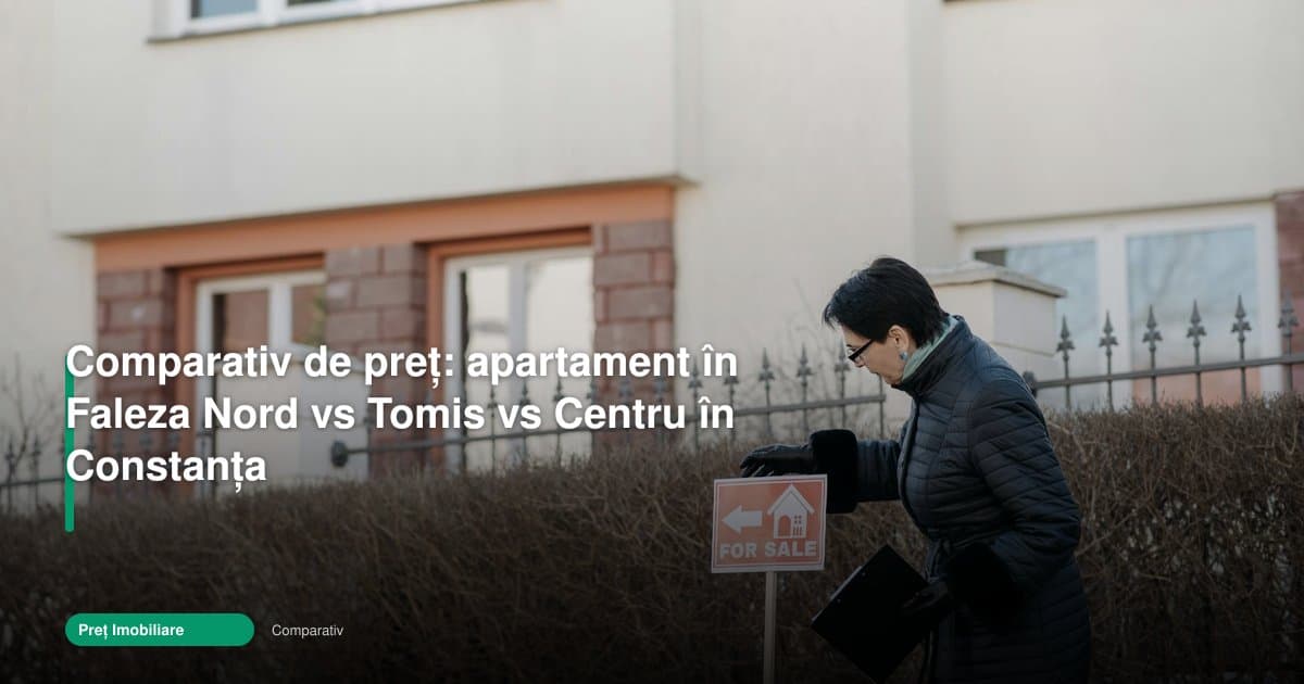 Apartament Constanța Faleza Nord: prețurile față de Tomis și Centru