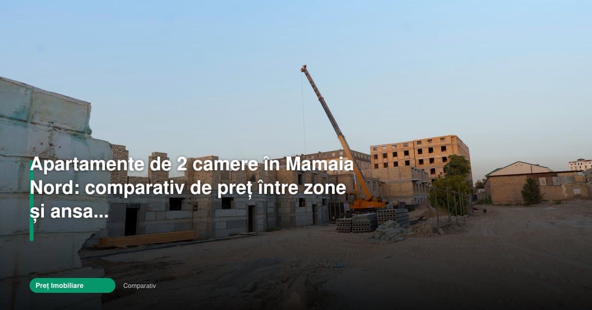 Apartamente 2 camere Mamaia Nord: cât costă în fiecare zonă?